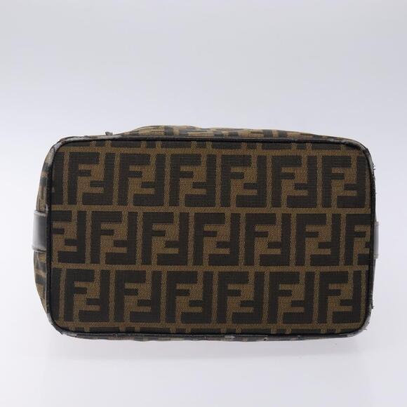 FENDI Zucca Canvas Hand Bag Black Brown - Picture 8 of 13